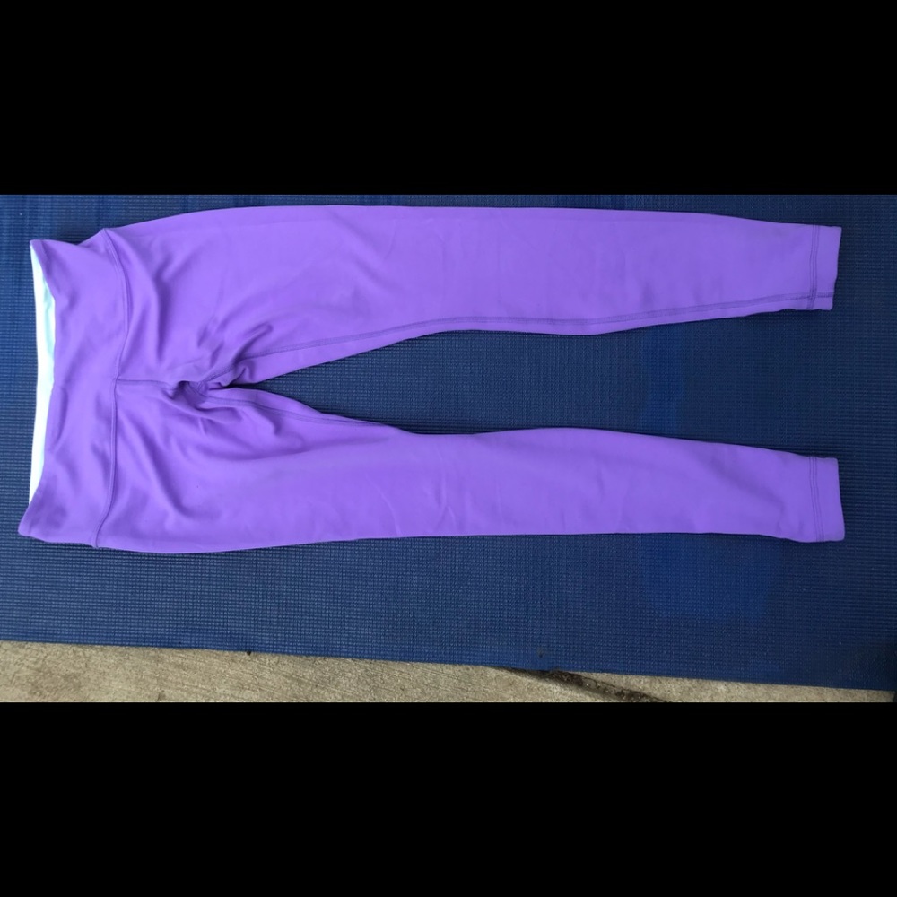 lululemon | Reversible Purple + Mint Leggings